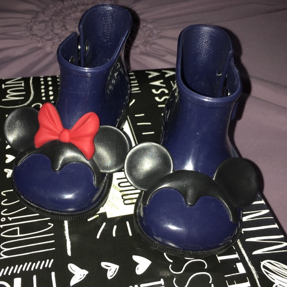mini melissa rain boots disney